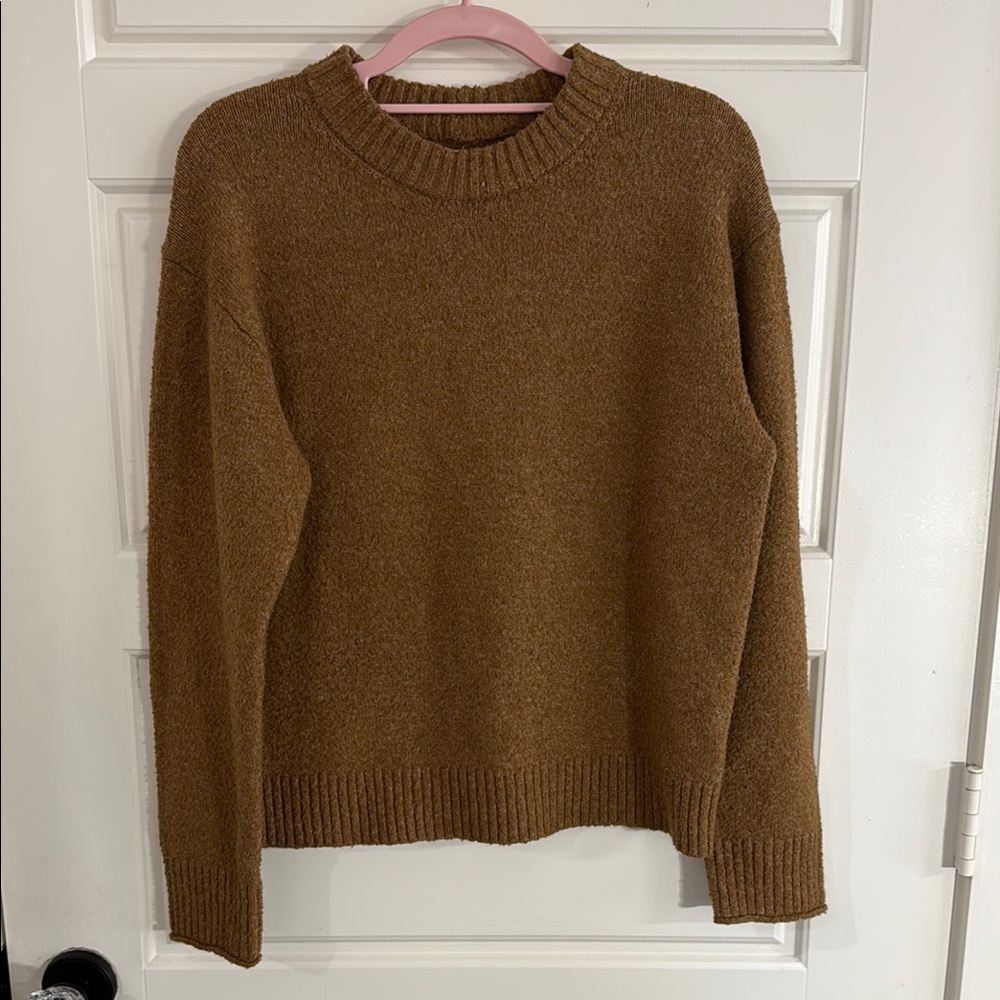 American Eagle Outfitters Brown Crew Neck Sweater